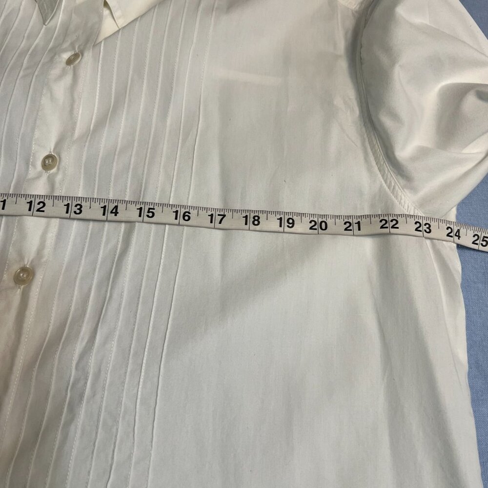 Chico's Design Women's Top Button Down Shirt White 3/4 Sleeve Size XL - Picture 6 of 9